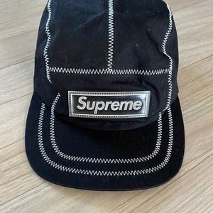 Supreme black hat cap